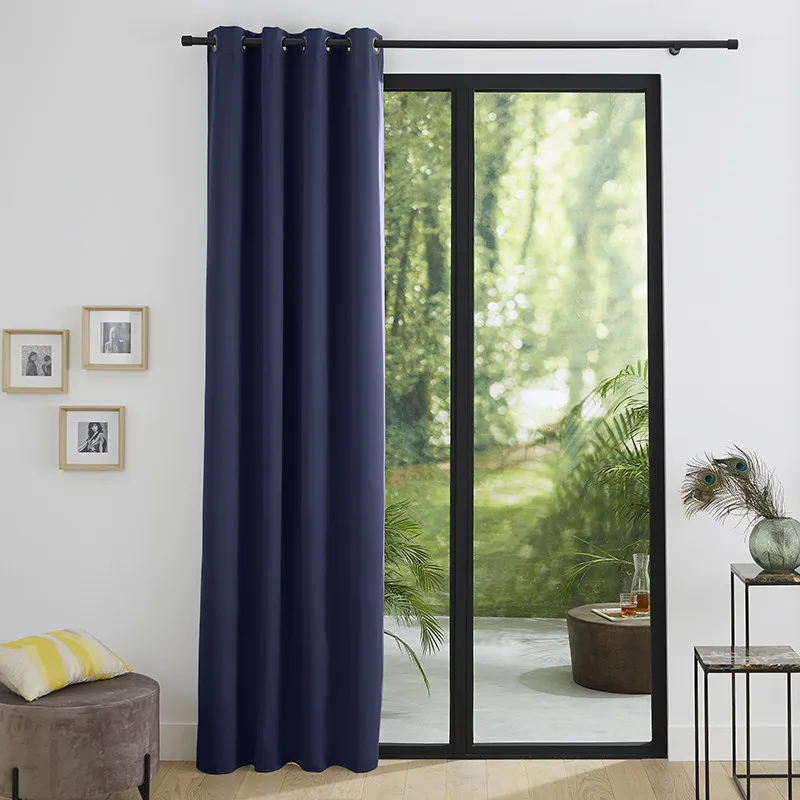 Rideau occultant Thermique Rose poudré - 140x260cm-9