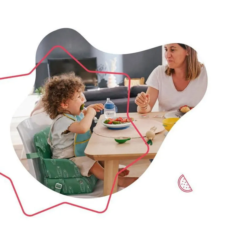 Rehausseur nomade Ourson Vert - 30x33cm-7