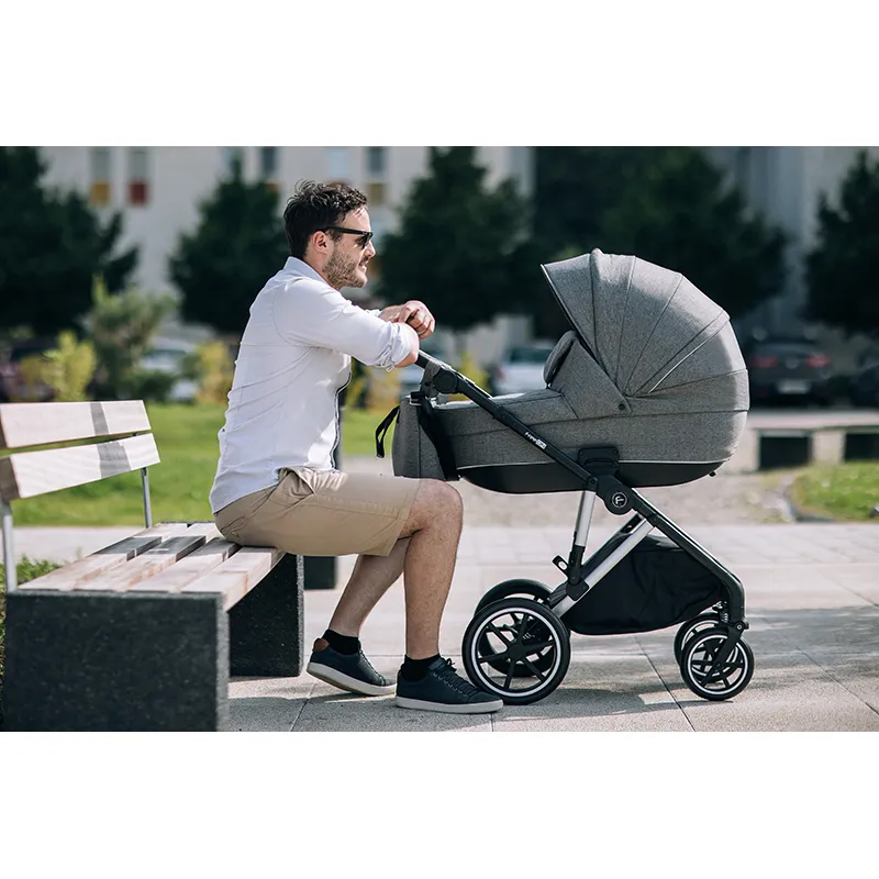 Trio Poussette Travel System Zen Deluxe Gris clair - 0m+-12
