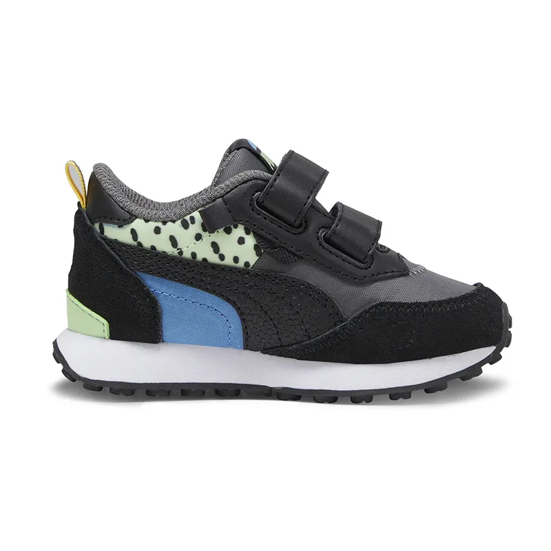 Baskets Bébé Rider Puma - Anthracite/Bleu/Jaune-4