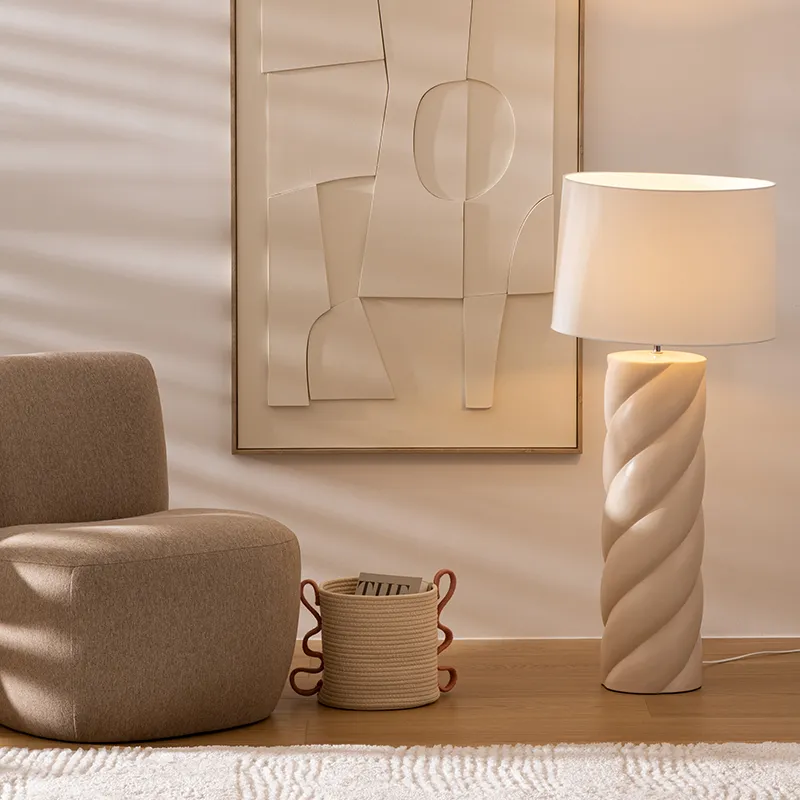 Chauffeuse Léone Beige - 65x71x68cm-5