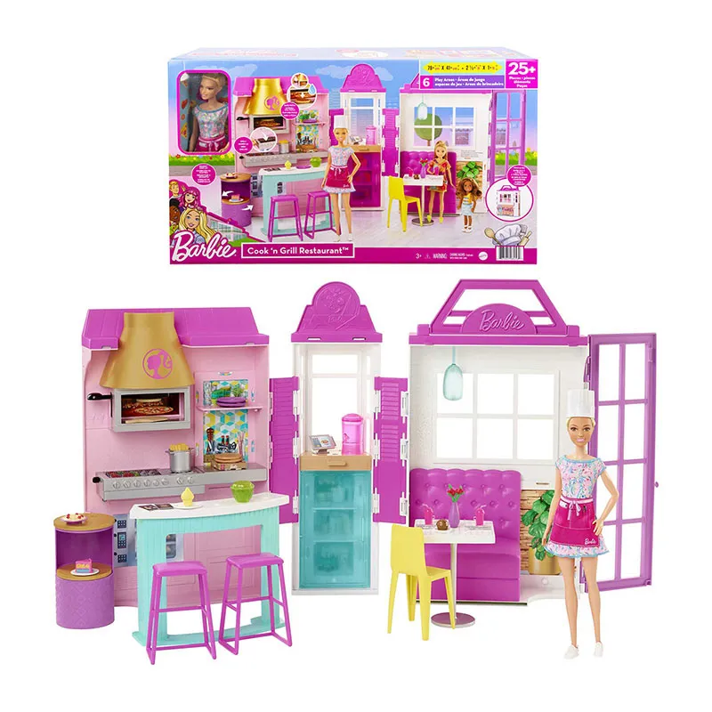 Coffret Barbie & son restaurant 30pcs - 3+-5