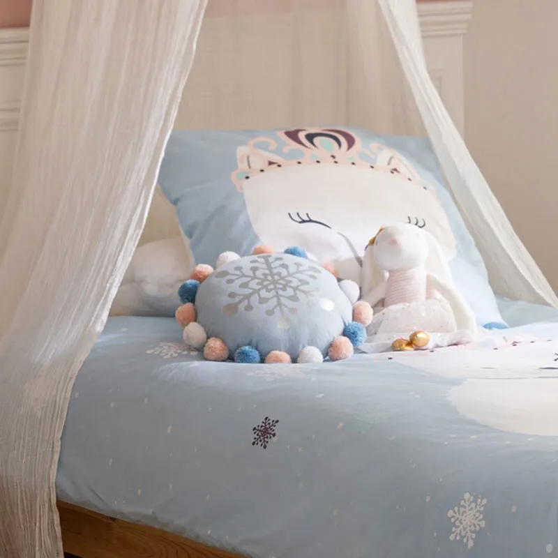 Coussin Rond Pompons - Ø35cm-3