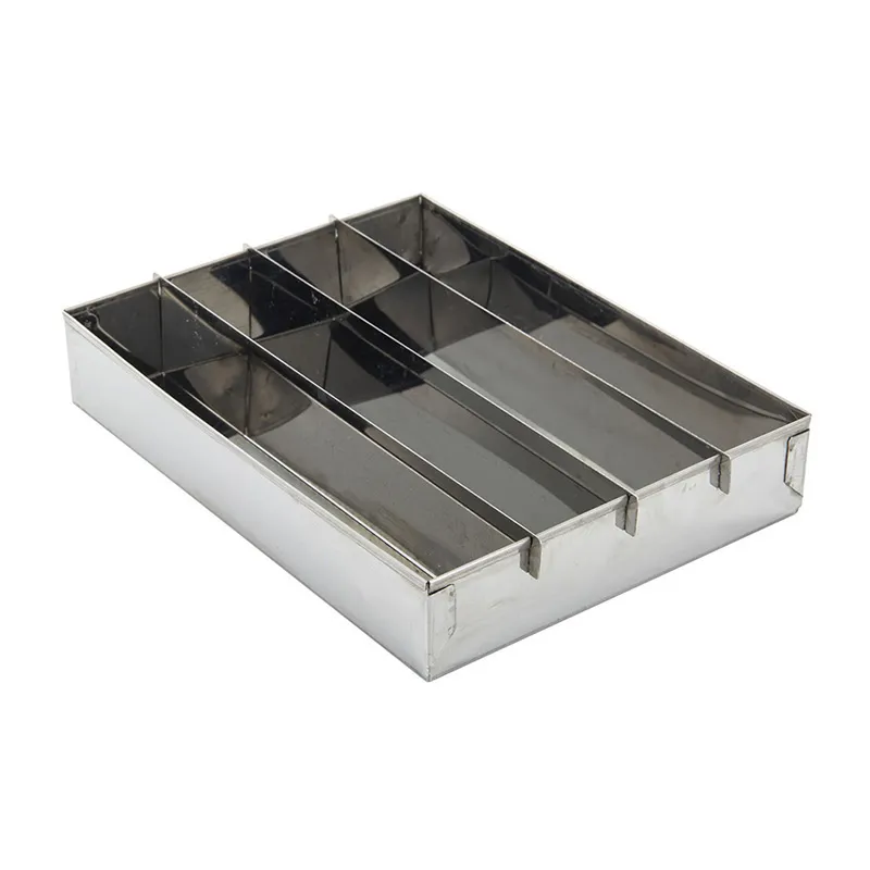 Moule à gâteau damier Inox - 20x15cm-0