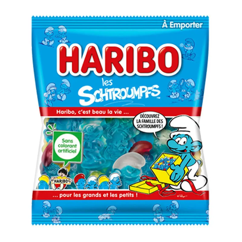 Haribo Mini sachets Schtroumpfs Lisses - 30x40g-1
