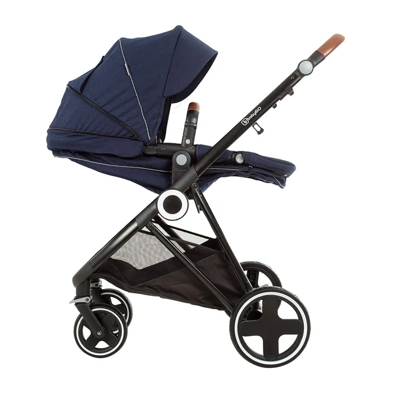 Trio Poussette transformable + Coque Gr.0+ Halime Bleu/Noir - 0m+-11