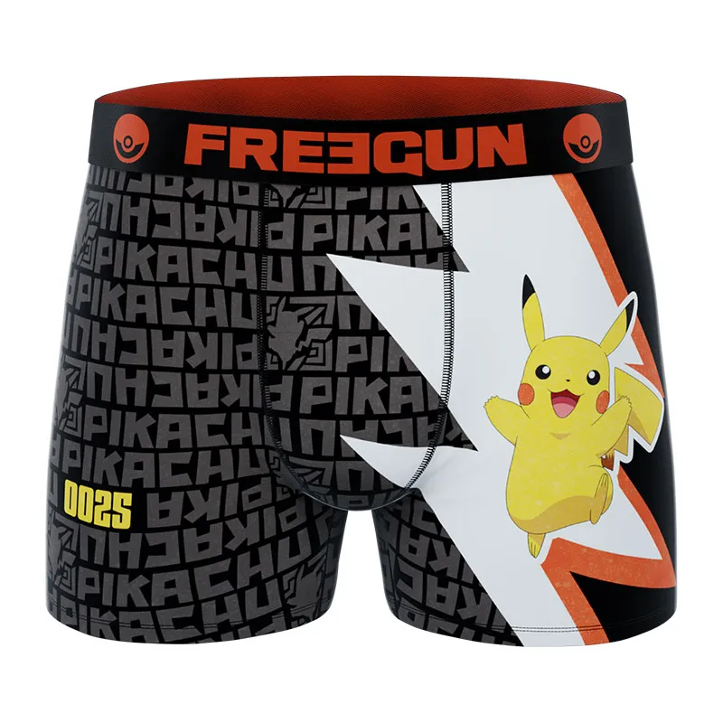 3 Boxers Enfant Pokemon Pikachu - Jaune/Noir-3