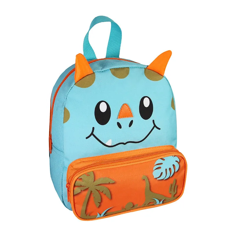 Sac à dos gouter maternelle Dino Bleu - 22x26cm-1