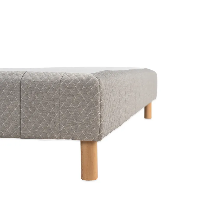 Sommier tapissier ressorts ensachés Confort + Gris clair Enfant-2