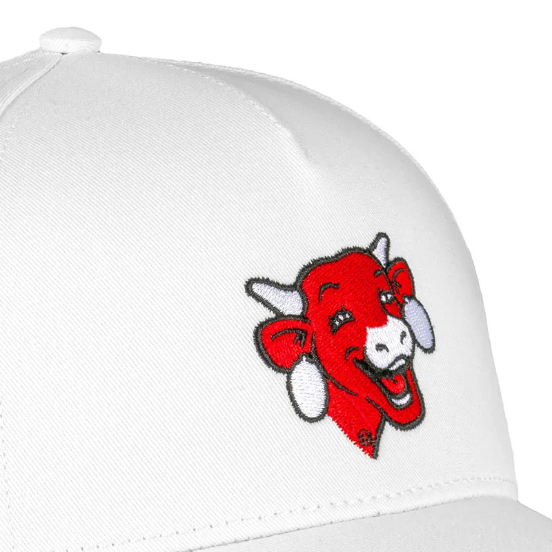 Casquette baseball homme en coton La Vache Qui Rit Cow - Blanc/Rouge-3