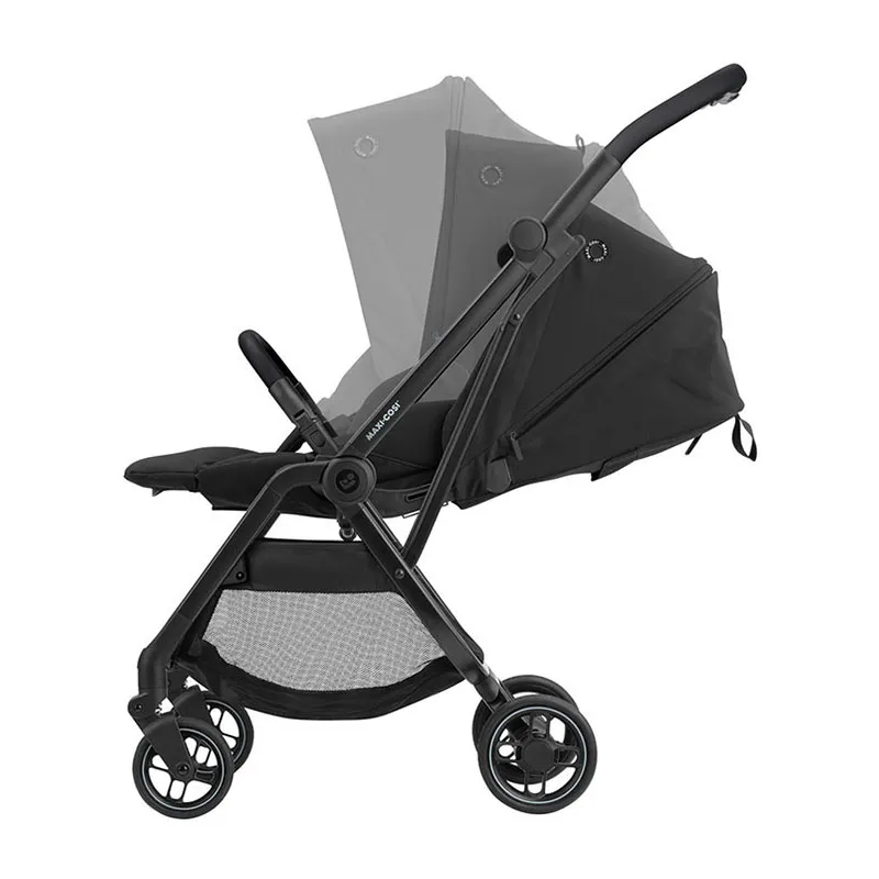 Trio Poussette Compacte Leona Essential Black + Cosi Pebble Pro sans base + Nacelle Amber2 + Adaptateurs - 0m+-2