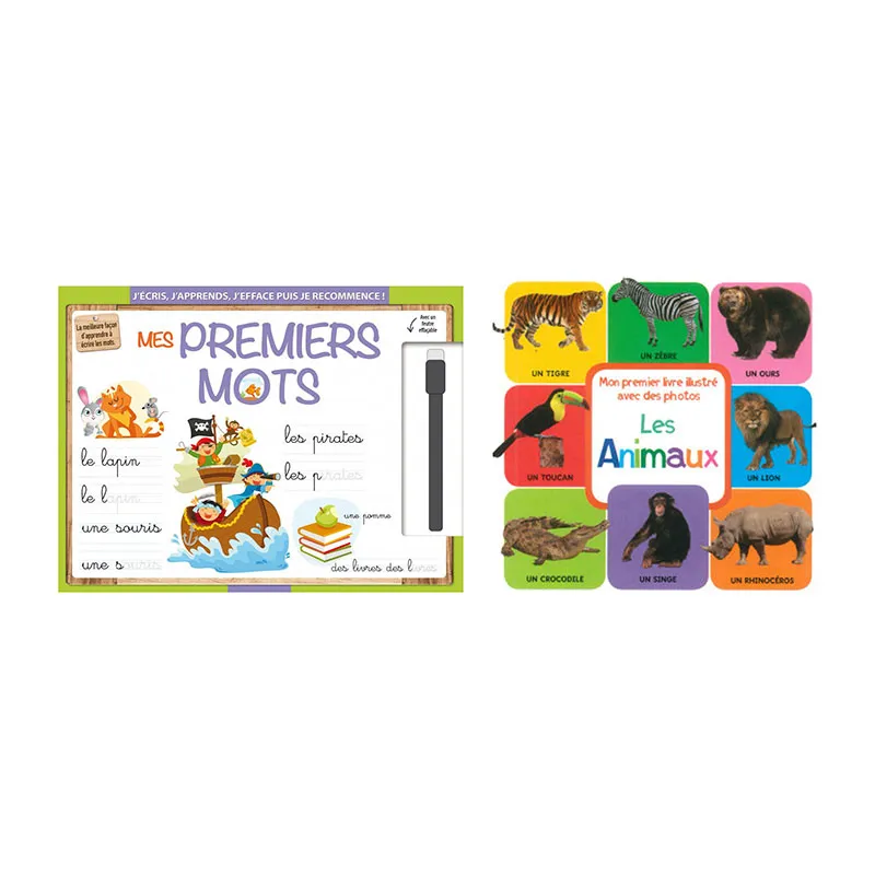 Ardoises magiques + Livre photo Animaux - 3+-0