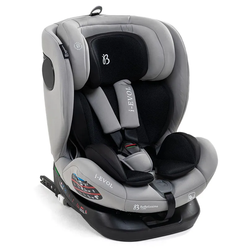 Siège auto 360° i-Size/Isofix i-Evol 40-150cm - Gris-0