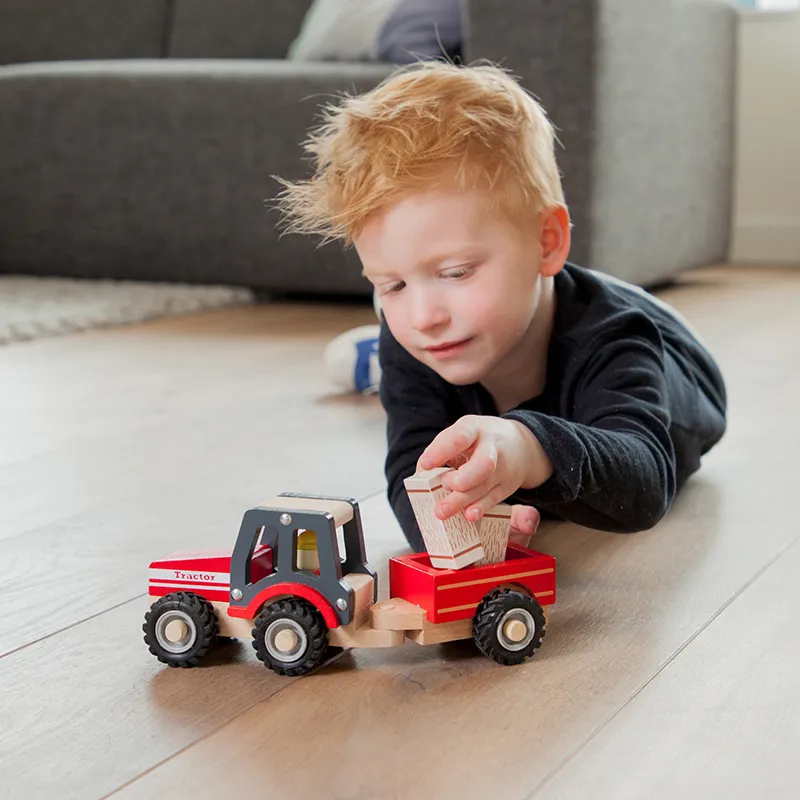 Tracteur avec Remorque + Bottes de Paille - 18m+-4
