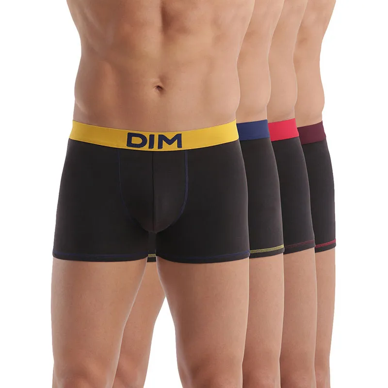 4 Boxers Coton Mix And Colors Homme - Noir/Multi-0