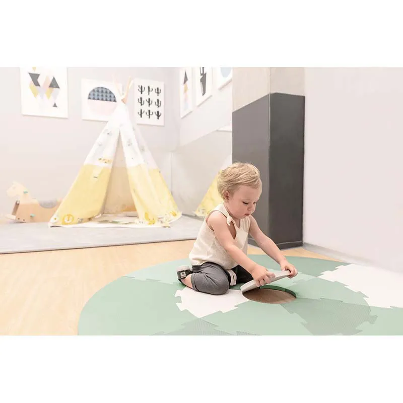 Tapis de jeux à assembler Playmat Vert - 18m+-12