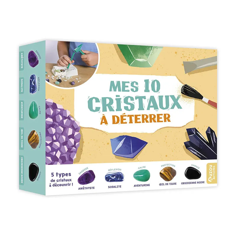Coffret Mes 10 cristaux à déterrer - 6+-0