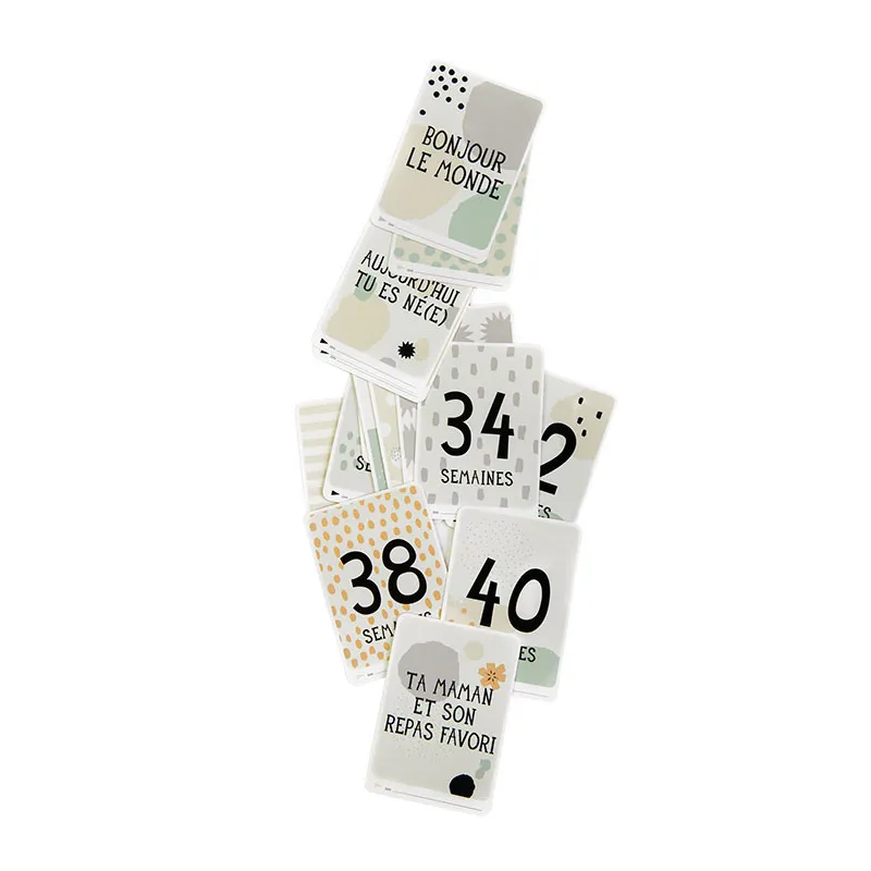 Coffret 24 Cartes Étapes pour future maman-6