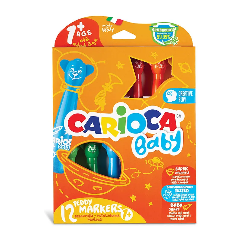 Feutres Super-lavables Teddy Baby - 12pcs-0