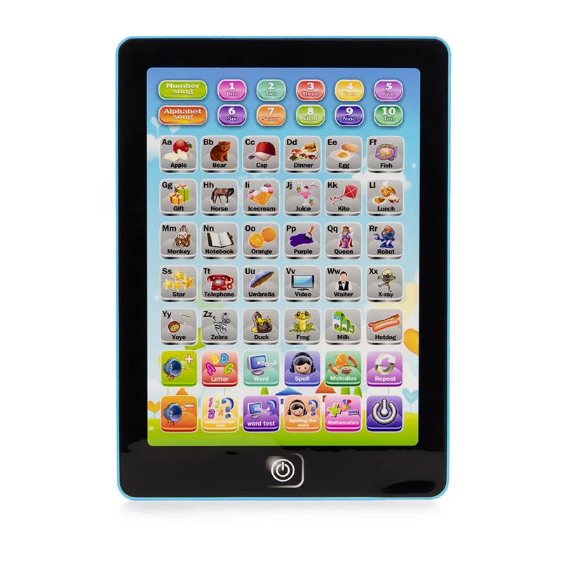 Tablette d'activités pour apprendre l'anglais Bleu/Noir - 36m+-0