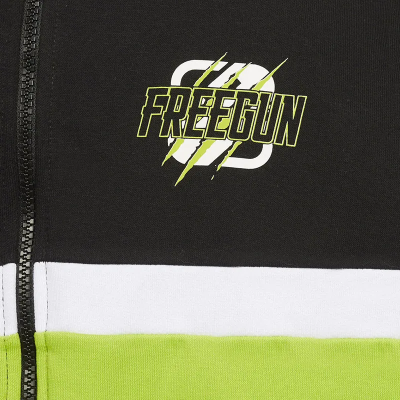 Veste à capuche Garçon Racing - Vert/Noir-4