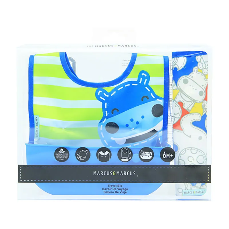 2 Bavoirs ramasse-miettes de voyage Lucas - 6m+-2