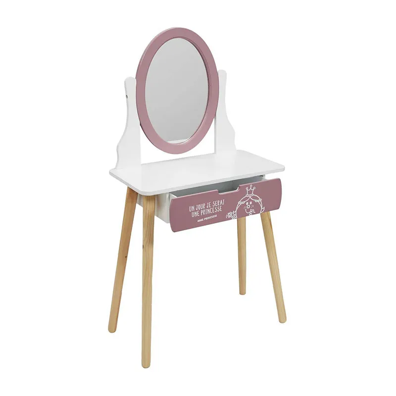 Coiffeuse Bois Madame Princesse - 55x108x30cm-5
