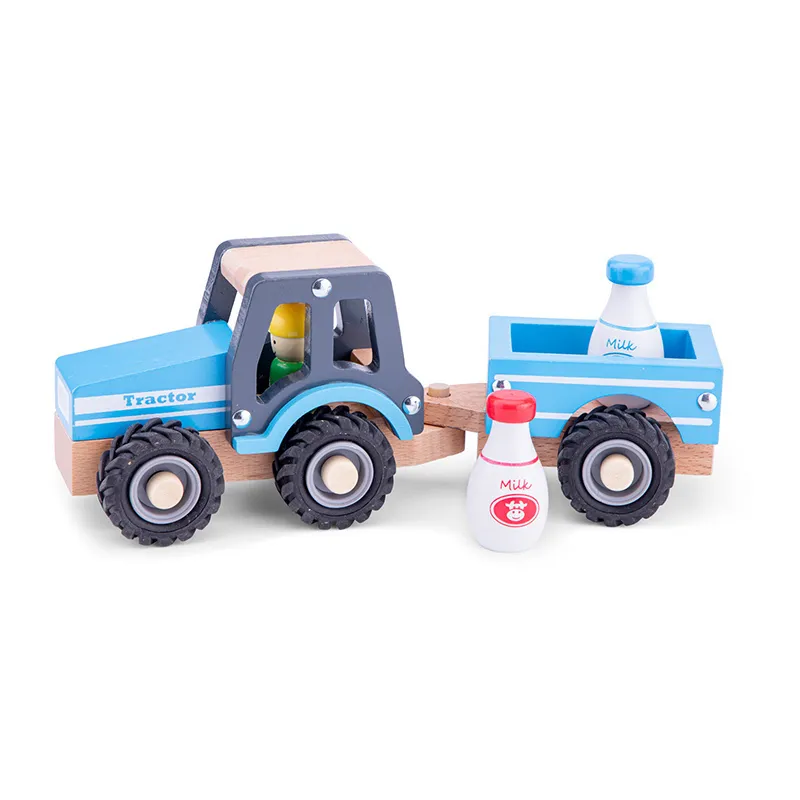Tracteur avec Remorque + Bidon de lait - 18m+-2