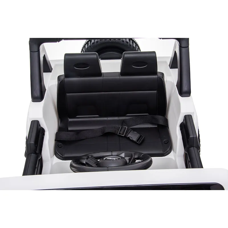 Voiture élec. Jeep Rubicon Blanc - 36m+-12