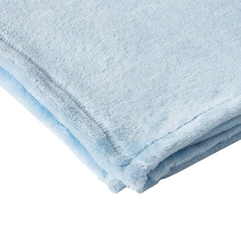 Couverture Flanelle Bleu - 75x100cm-2