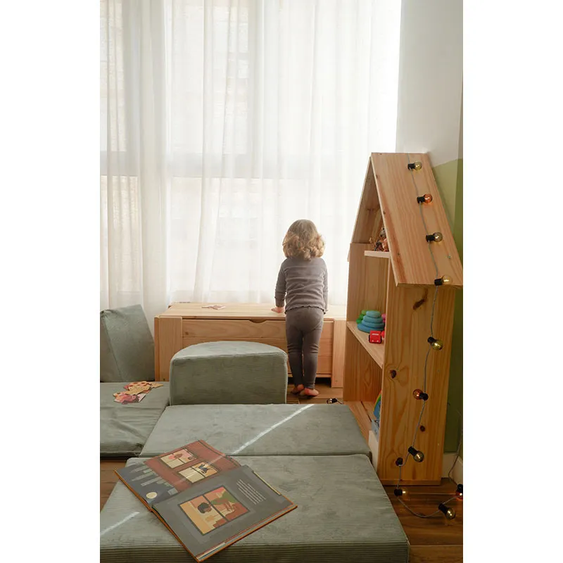 Triangle Montessori en mousse Aiguemarine - 25x39x33cm-5