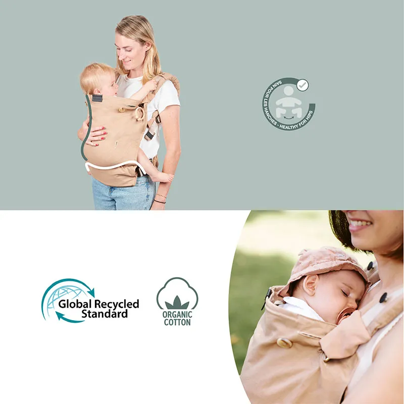 Porte-bébé évolutif Moov & Boost Beige - 0m+-4