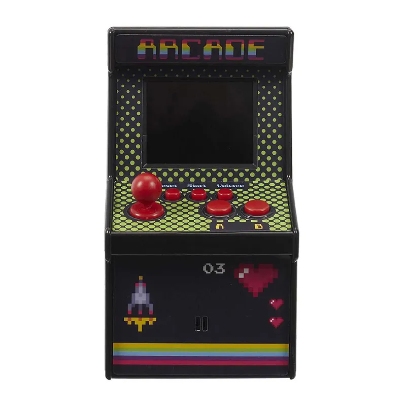 Mini borne d'arcade 240 jeux - 10,5x23x10,5cm-2