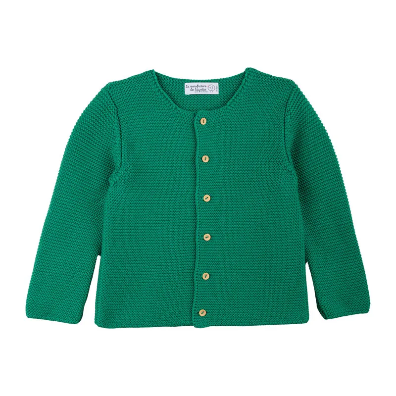 Gilet Coton BIO - Vert billard-0