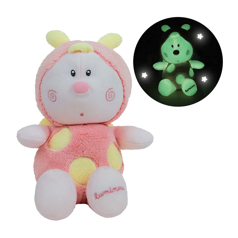 Doudou Lumineux Rose Coccinelle - 0m+-0
