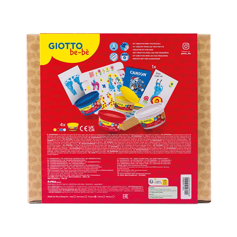 Kit créatif Peinture au doigt My Little Feet Be-bè - 5pcs-3