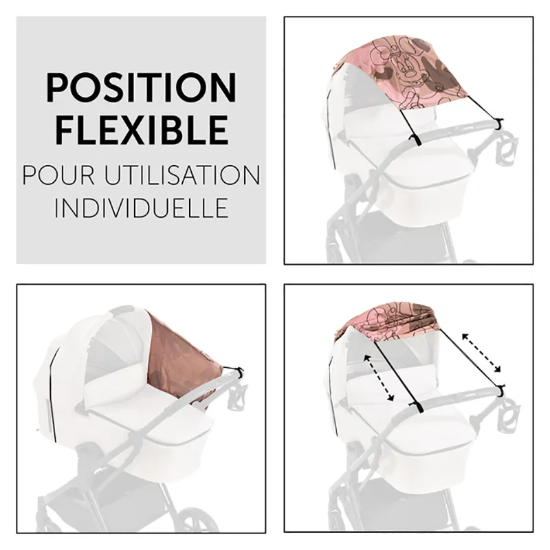 Poussette Compacte Travel N Care + Pare-soleil Minnie Mouse Rose - 0m+-13
