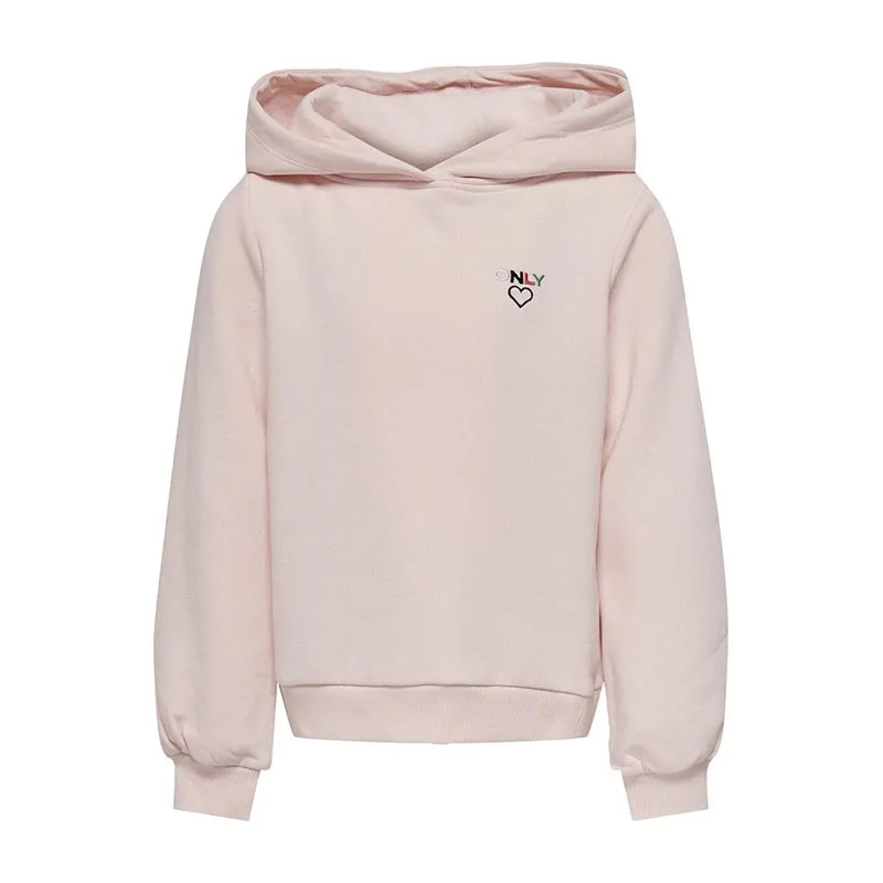 Sweat à capuche Noomi Fille - Rose pâle-0