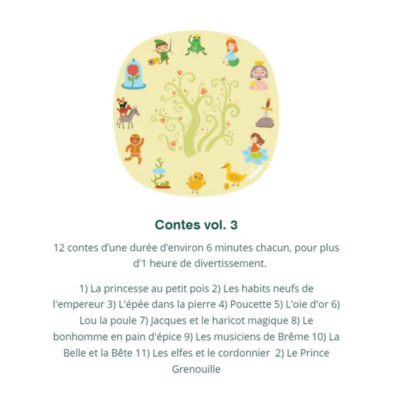 5 Disques pour lecteur Timio Set 4 - 24m+-5