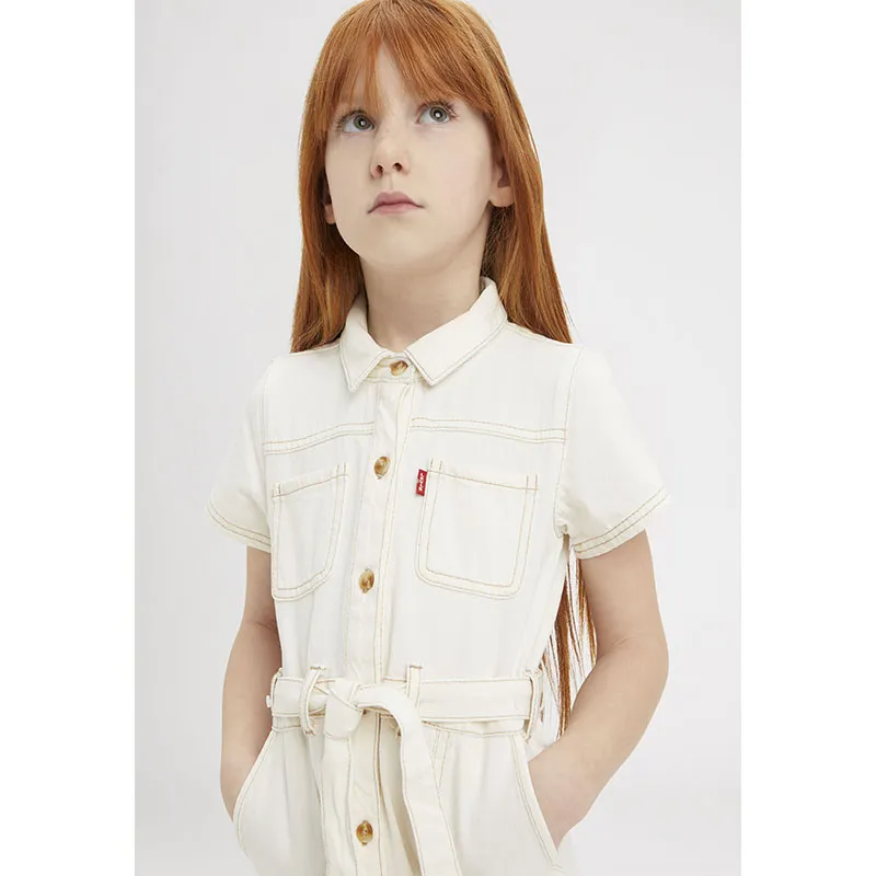 Robe chemise jean Organic Utility - Natural-6