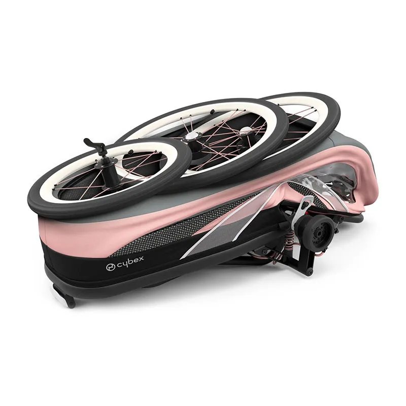 Poussette Multisport Zeno Black Pink/Silver Pink - 6m+-6
