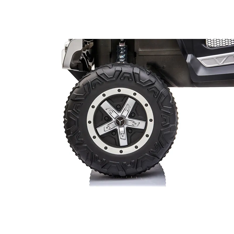 Voiture élec. Mercedes Mini Unimog Blanc - 36m+-5