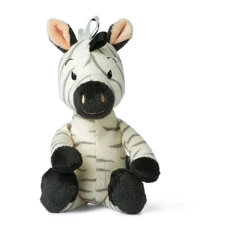 Peluche Zigo le Zèbre Blanc - 22cm-0