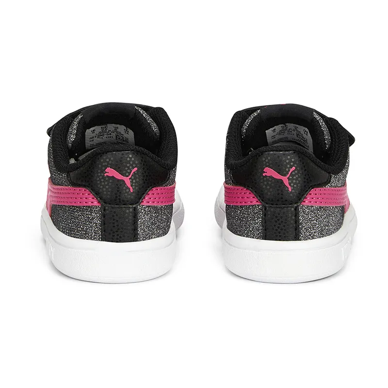 Baskets Bébé Smash Glitz Glam Puma - Noir/Rose-1