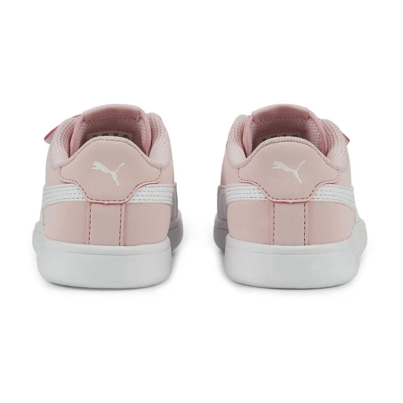 Baskets Fille Smash V2 Buck - Rose/Blanc - PUMA-4