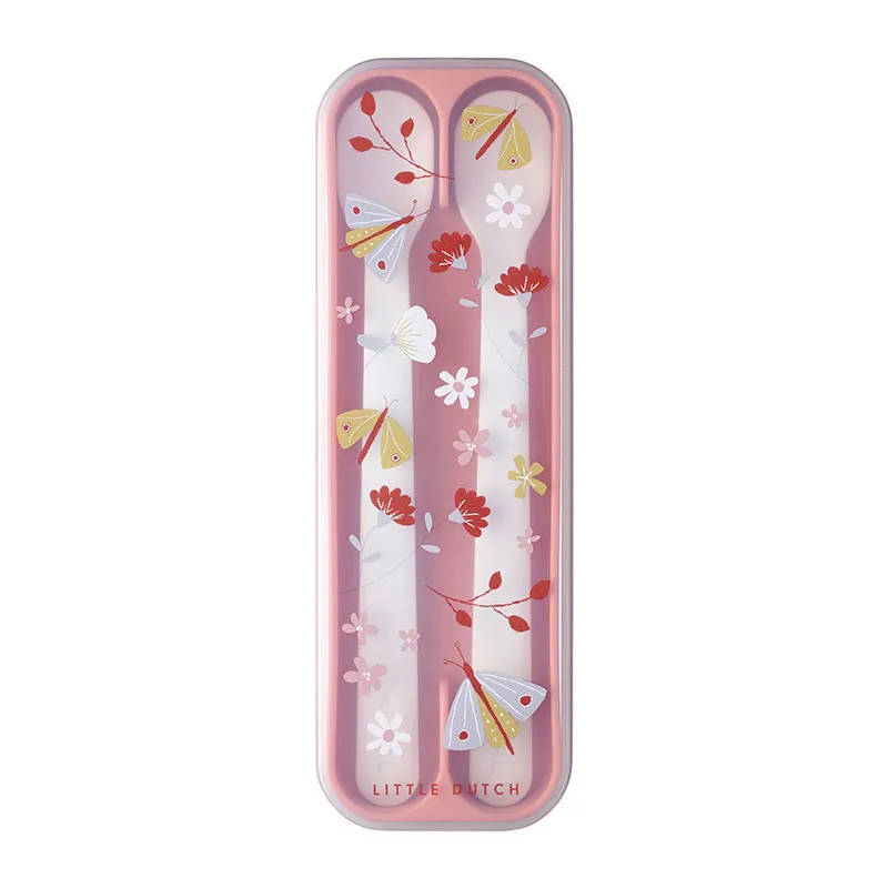 Set de Cuillères Bébé Mio Fleurs et Papillons - 2 pcs-1