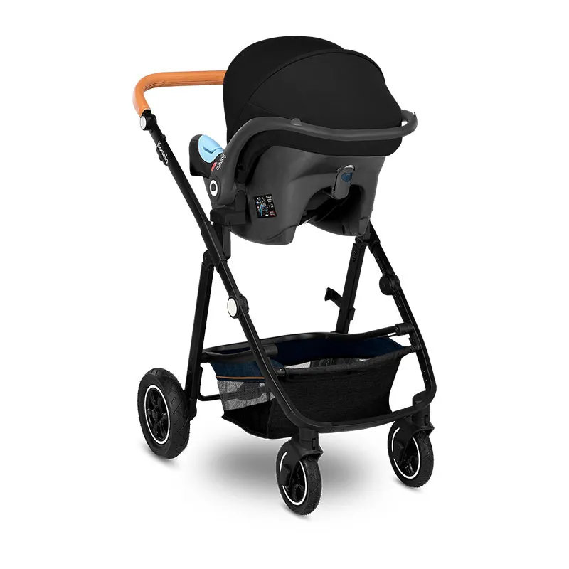 Trio Poussette Amber + Nacelle + Cosy Gr.0+ Bleu Navy - 0m+-21