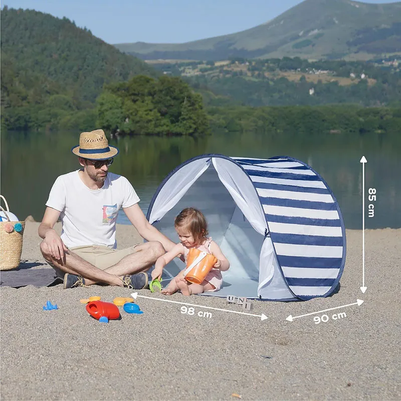 Tente anti-UV FPS 50+ Marinière - 100x100x80cm-5