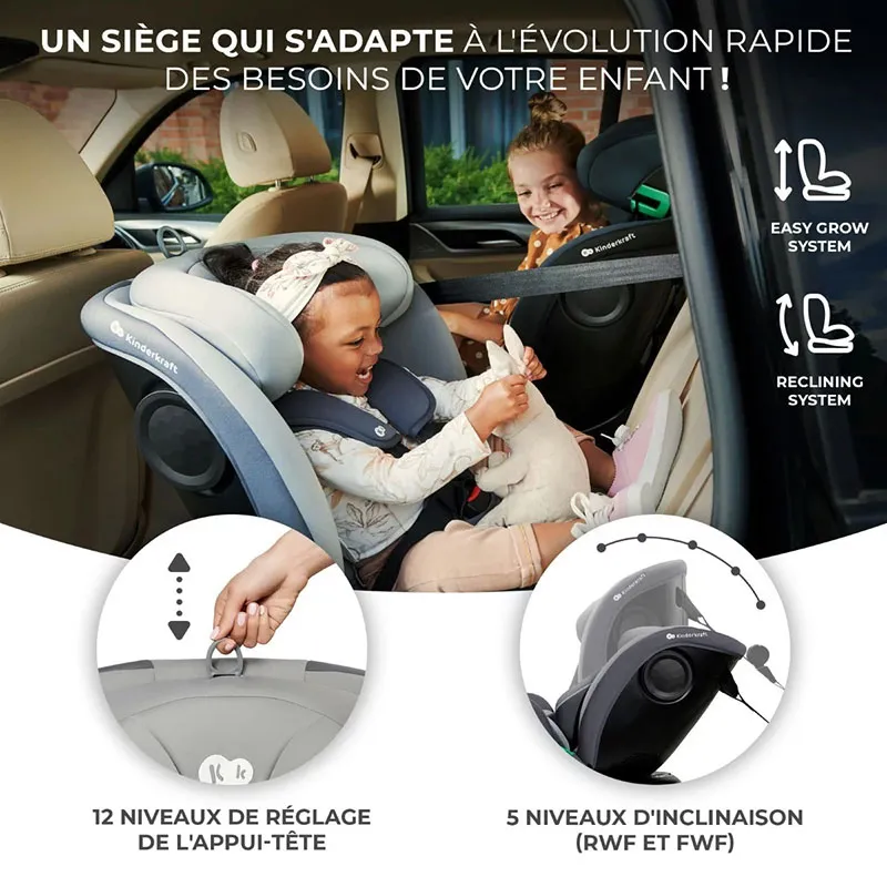 Siège-auto 360° I-Grow i-Size/Isofix 40-150 cm - Noir-13