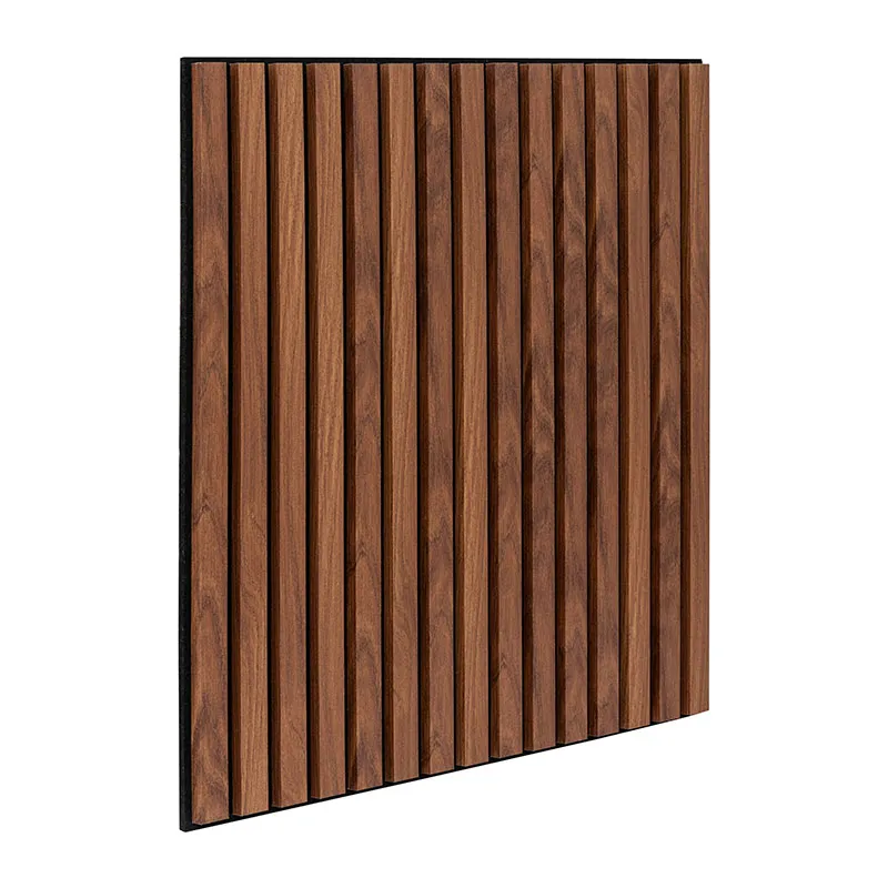 Panneau mural décoratif Colva Bois foncé - 60x60cm-1